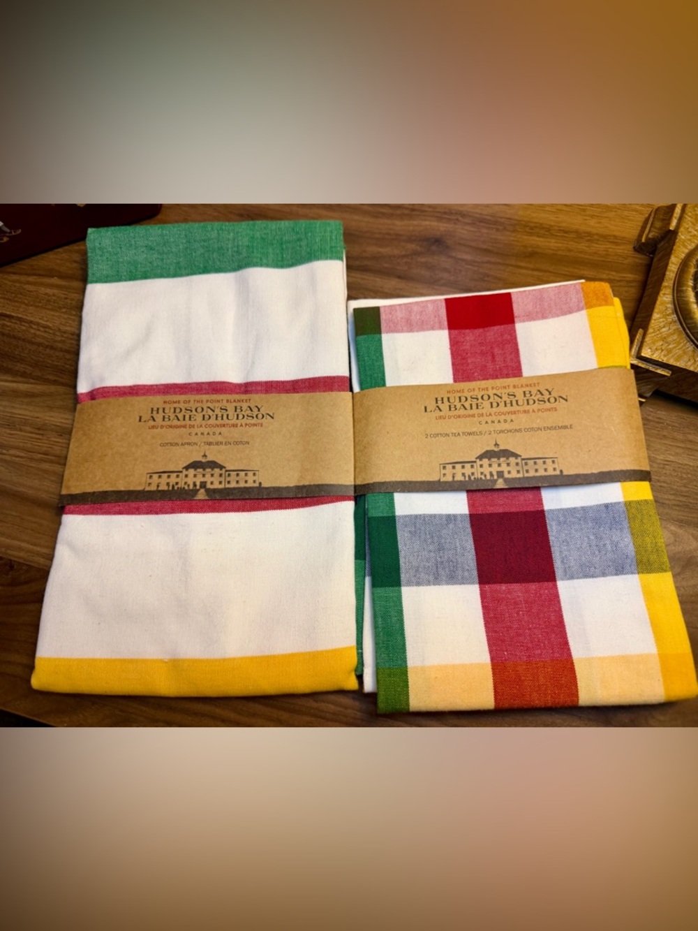 Ulster Weavers of Belfast and Hudson's Bay Company -Set of Tea Towels and Apron